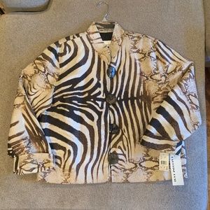 Women's Animal Print Jacket Size L
